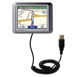 Gomadic Coiled USB Cable for the Garmin Nuvi 260 with Power Hot Sync and Charge capabilities - Brand