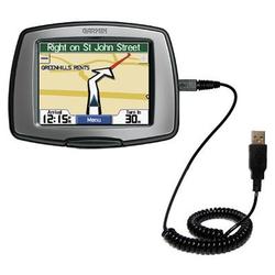 Gomadic Coiled USB Cable for the Garmin StreetPilot C340 with Power Hot Sync and Charge capabilities - Gomad