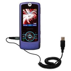 Gomadic Coiled USB Cable for the Motorola MOTORIZR Z3 with Power Hot Sync and Charge capabilities - Gomadic