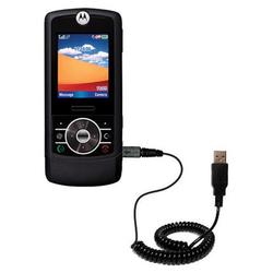 Gomadic Coiled USB Cable for the Motorola RIZR with Power Hot Sync and Charge capabilities - Brand w