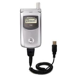 Gomadic Coiled USB Cable for the Motorola T725e with Power Hot Sync and Charge capabilities - Brand