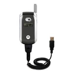 Gomadic Coiled USB Cable for the Motorola V266 with Power Hot Sync and Charge capabilities - Brand w