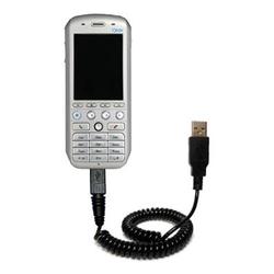 Gomadic Coiled USB Cable for the Qtek 8300 with Power Hot Sync and Charge capabilities - Brand w/ Ti