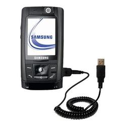 Gomadic Coiled USB Cable for the Samsung SGH-D820 with Power Hot Sync and Charge capabilities - Bran (SCC-0681-34)
