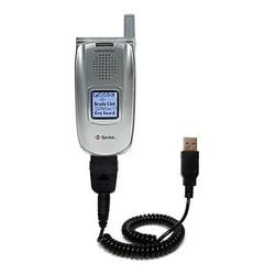 Gomadic Coiled USB Cable for the Sanyo SCP-5400 with Power Hot Sync and Charge capabilities - Brand