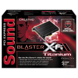 Creative Labs Creative PCI Express Sound Blaster X-Fi Titanium Fatal1ty Professional Series