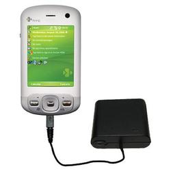 Gomadic Emergency AA Battery Charge Extender for the HTC P3600 - Brand w/ TipExchange Technology
