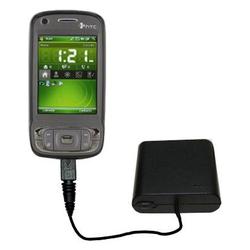 Gomadic Emergency AA Battery Charge Extender for the HTC P4550 - Brand w/ TipExchange Technology