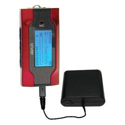 Gomadic Emergency AA Battery Charge Extender for the iRiver T30 - Brand w/ TipExchange Technology