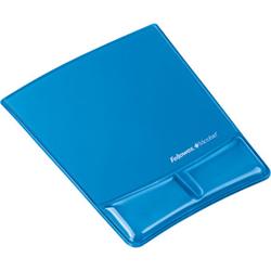 FELLOWES - OP Fellowes Wrist Support Mouse Pad - 11.38 x 9 x 1 - Blue