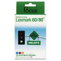 Focus Ink Reman Lexmark 80 (12A1980) Color Inkjet Cartridge
