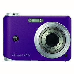 General Electric GE A735 Digital Camera - Purple - 7.07 Megapixel - 16:9 - 3x Optical Zoom - 4.5x Digital Zoom - 2.5 Active Matrix TFT Color LCD