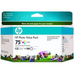 HEWLETT PACKARD HP 75 Photo Value Pack - Cartridge, Photo Paper