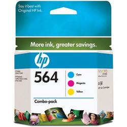 HEWLETT PACKARD HP No. 564 Combo Pack Ink Cartridges - 170 Pages - Cyan, Magenta, Yellow