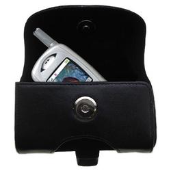 Gomadic Horizontal Leather Case with Belt Clip/Loop for the Audiovox CDM 8450