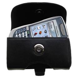 Gomadic Horizontal Leather Case with Belt Clip/Loop for the Blackberry 7100T
