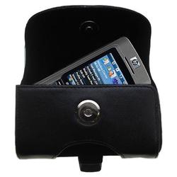 Gomadic Horizontal Leather Case with Belt Clip/Loop for the HP iPAQ 510 Voice Messenger