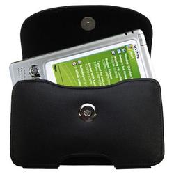 Gomadic Horizontal Leather Case with Belt Clip/Loop for the HTC A620