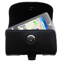 Gomadic Horizontal Leather Case with Belt Clip/Loop for the HTC Galaxy