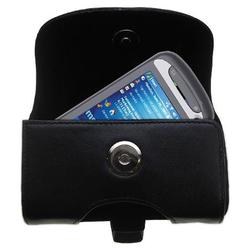 Gomadic Horizontal Leather Case with Belt Clip/Loop for the HTC Hermes