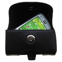 Gomadic Horizontal Leather Case with Belt Clip/Loop for the HTC S710