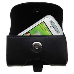 Gomadic Horizontal Leather Case with Belt Clip/Loop for the HTC TyTN