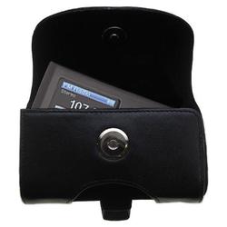Gomadic Horizontal Leather Case with Belt Clip/Loop for the Insignia Sport 1GB MP3 Player