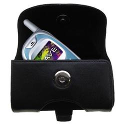 Gomadic Horizontal Leather Case with Belt Clip/Loop for the Kyocera K433L