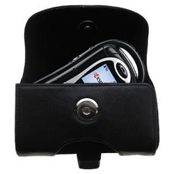 Gomadic Horizontal Leather Case with Belt Clip/Loop for the Kyocera K612