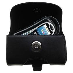 Gomadic Horizontal Leather Case with Belt Clip/Loop for the Kyocera K612B