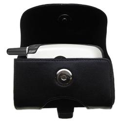 Gomadic Horizontal Leather Case with Belt Clip/Loop for the Kyocera KX9D