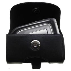 Gomadic Horizontal Leather Case with Belt Clip/Loop for the LG 3450