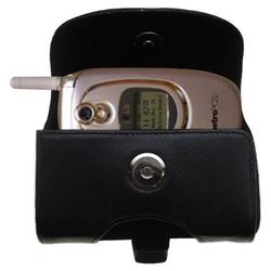 Gomadic Horizontal Leather Case with Belt Clip/Loop for the LG AX-4270