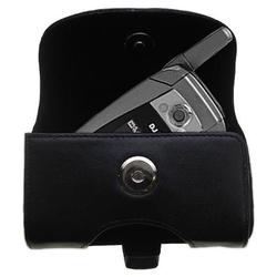 Gomadic Horizontal Leather Case with Belt Clip/Loop for the LG AX355