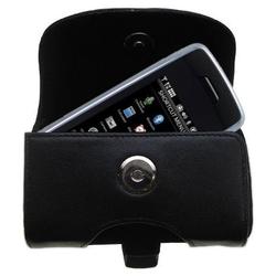 Gomadic Horizontal Leather Case with Belt Clip/Loop for the LG VX10000