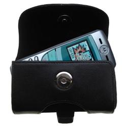 Gomadic Horizontal Leather Case with Belt Clip/Loop for the Motorola C550