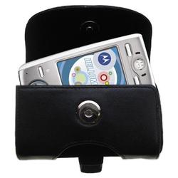 Gomadic Horizontal Leather Case with Belt Clip/Loop for the Motorola E680i