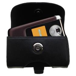 Gomadic Horizontal Leather Case with Belt Clip/Loop for the Motorola E895