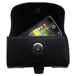 Gomadic Horizontal Leather Case with Belt Clip/Loop for the Motorola MOTORIZR Z8