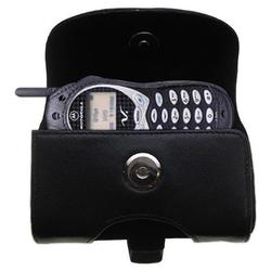 Gomadic Horizontal Leather Case with Belt Clip/Loop for the Motorola V120c