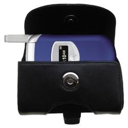 Gomadic Horizontal Leather Case with Belt Clip/Loop for the Motorola V262