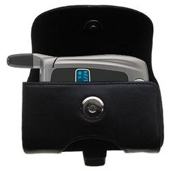 Gomadic Horizontal Leather Case with Belt Clip/Loop for the Motorola i855
