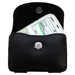 Gomadic Horizontal Leather Case with Belt Clip/Loop for the PalmOne Palm Treo 500