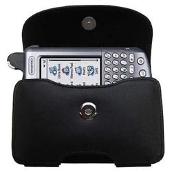 Gomadic Horizontal Leather Case with Belt Clip/Loop for the PalmOne palm Tungsten W