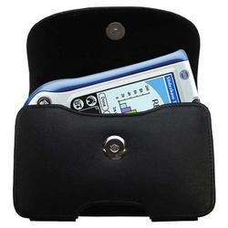 Gomadic Horizontal Leather Case with Belt Clip/Loop for the PalmOne palm m130