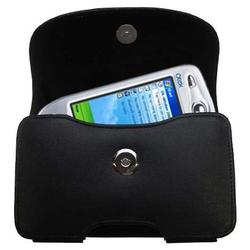 Gomadic Horizontal Leather Case with Belt Clip/Loop for the Qtek 2020