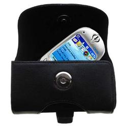 Gomadic Horizontal Leather Case with Belt Clip/Loop for the Qtek 7070