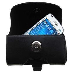 Gomadic Horizontal Leather Case with Belt Clip/Loop for the Qtek 8010 Smartphone