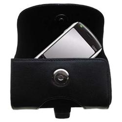 Gomadic Horizontal Leather Case with Belt Clip/Loop for the Qtek 8020 Smartphone