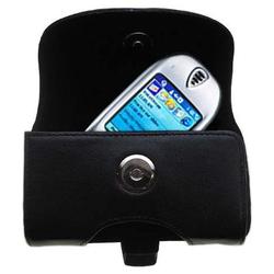 Gomadic Horizontal Leather Case with Belt Clip/Loop for the Qtek 8060